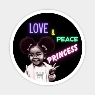 Love & Peace Princess Magnet